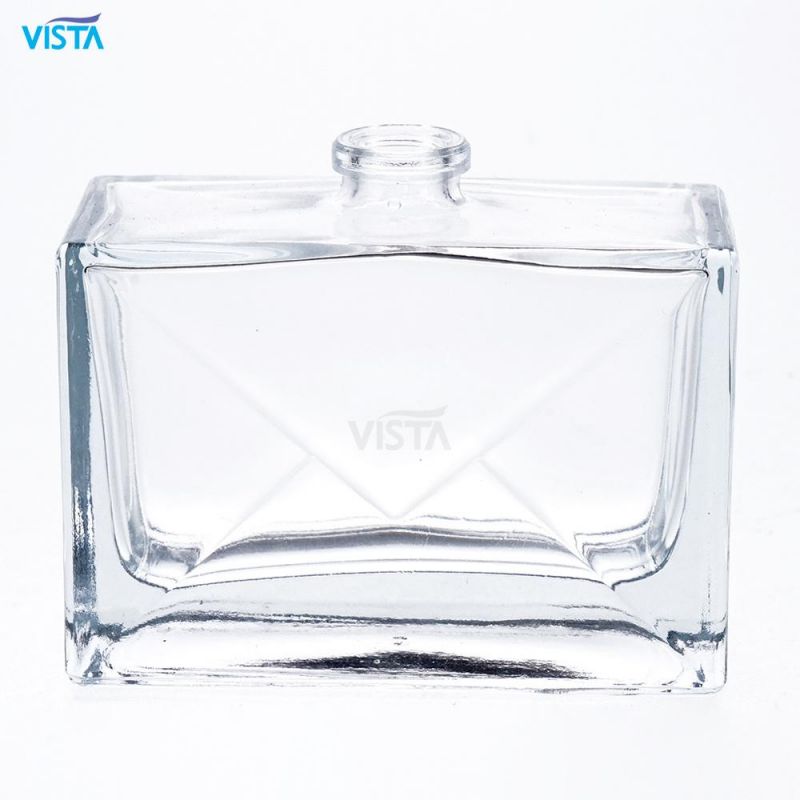 100ml Square Perfume High Flint Glass Bottle