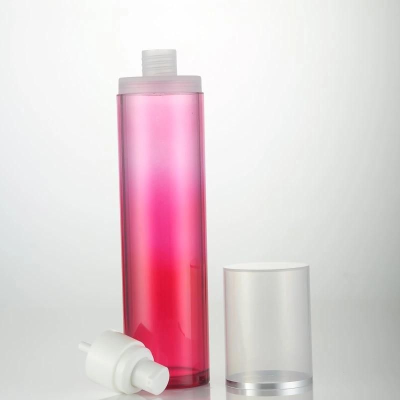 150ml Pet Red Empty Bottle with Lotion Pump Sprayer