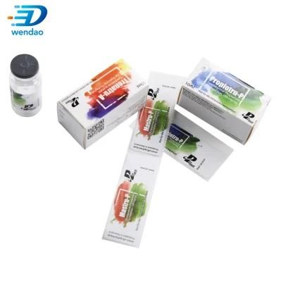 Holographic Laser Paper Packaging Box Vial Packaging Box for 10ml Glass Vial