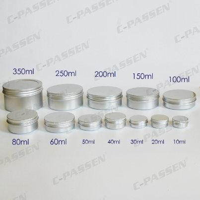 Food Grade Inner Coated Aluminum Metal Jar for Cosmetic Packaging