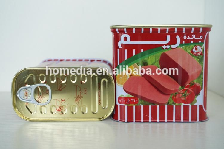 Wholesale High Quality 340g Empty Square Lunchemon Meat Can Supplier