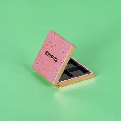 Wholesale 4 Hole Makeup Packaging Multiple Colors Eye Shadow Case Compact Powder Case for Packaging