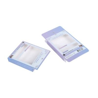 Eco Friendly Factory Manufacture Silver Paper Packaging Box Packaging Gift Paper Boxes Fake Eyelashes Window Gift Paper Box