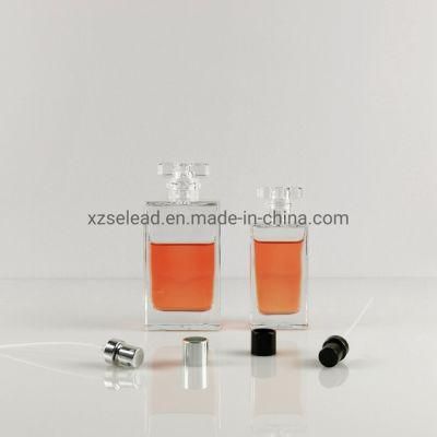 Wholesale Mini Square 30ml 50ml 100ml Empty Spray Perfume Oil Bottle Glass