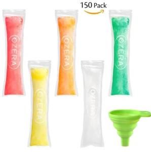 Clear Plastic Zipper Pouch Printing Logo Popsicle Bag