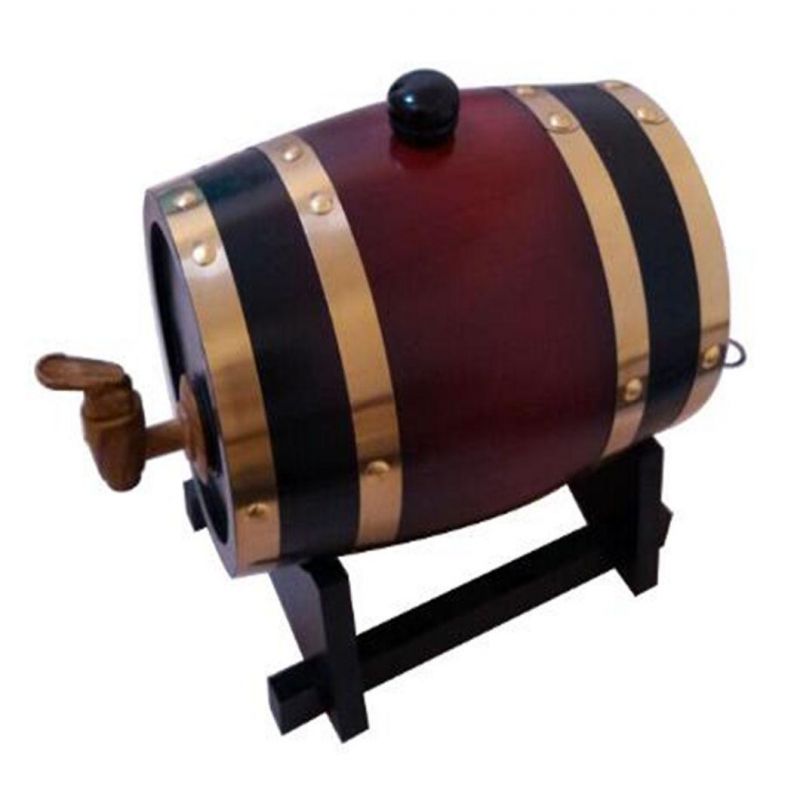 Hot Sale 3 Litre Wooden Barrel Oak Wine Barrel