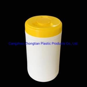 Plastic Wipes Canisters with Colorful Cap