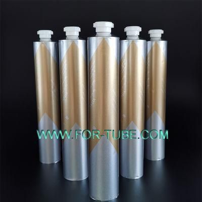 Empty Aluminum Collapsible Cosmetic Soft Tube Packaging Offset Printing Hair Colorant Container