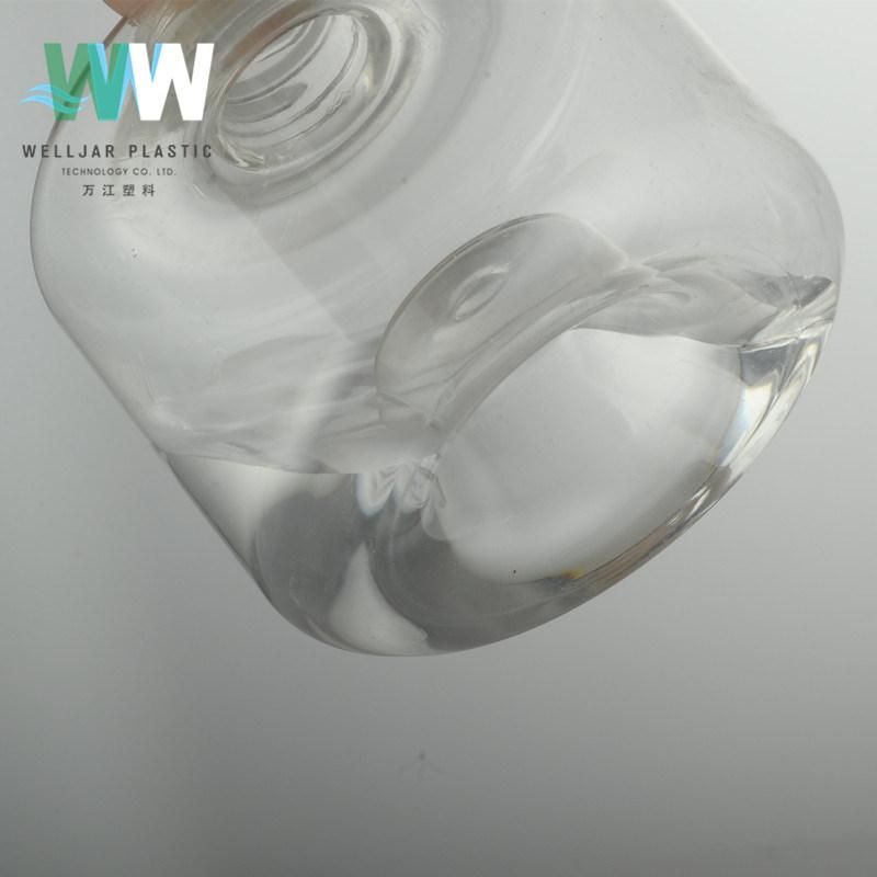 Glass Space Saving Overlapping Bottle with PP Plastic Ordinary Cap