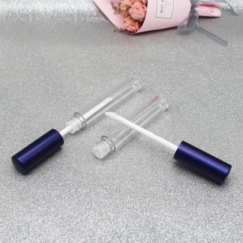 4ml High Quality Blue Black Round Low MOQ in Stock Ready to Ship Clear Empty Lipgloss Tubes Empty Lip Gloss Tube