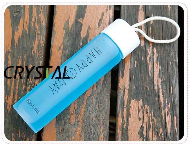 Cute 360ml Sports Glass Water Bottle with Handle