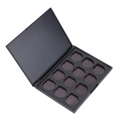 12 Colors Empty Magnetic High-Grade Make-up Palette DIY Eye Shadow Pigment Tray Holder Box Case Without Glitter Eyeshadow