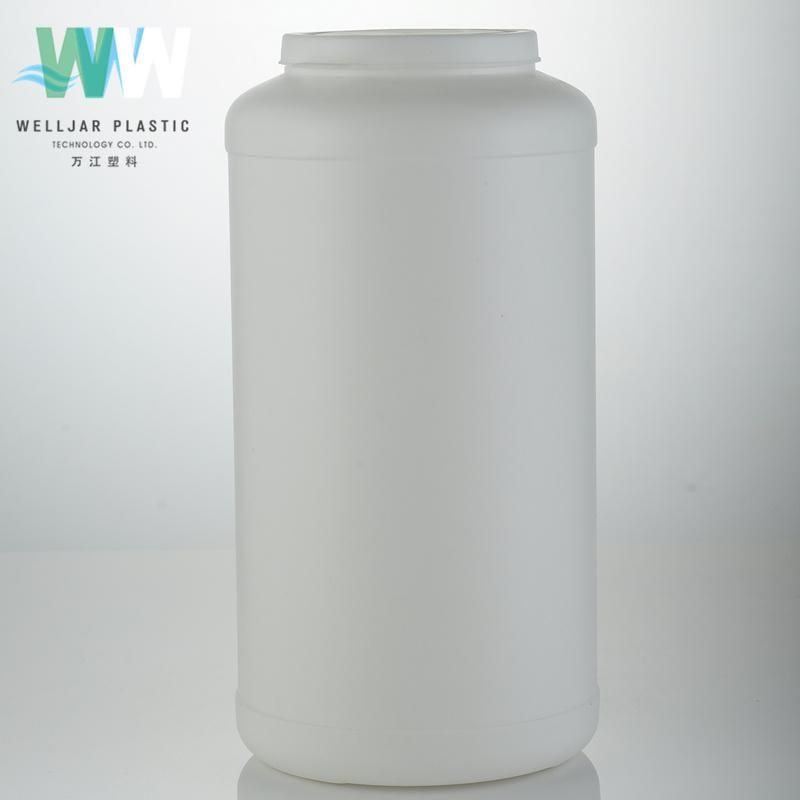 2000ml HDPE White Plastic Bottle for Powder with Screw Cap