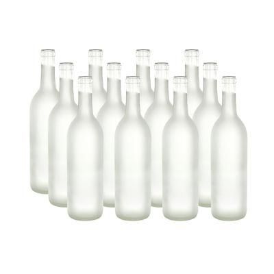 Wholesale 500ml 750ml Empty Round Glass Wine Bottle