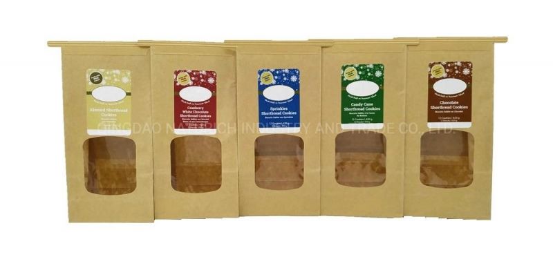 Cookie Biscuit Pastry Packaging Paper Bag with Tin Tie