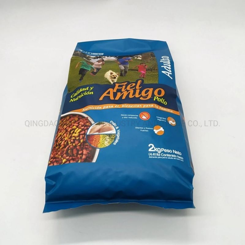 Custom Logo Back Seal Pet Dog Treats Packaging Bag Pup Food Pouch