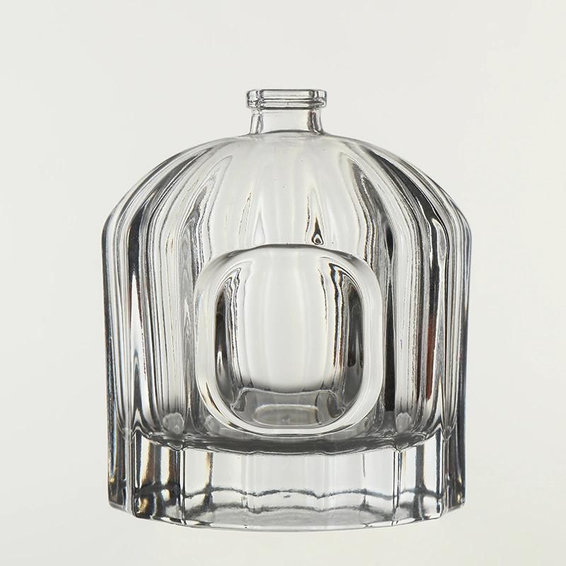 100ml Perfume Glass Bottle with Lines and Concave