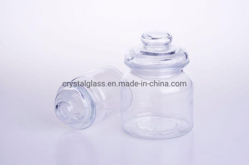 250ml/600ml/800ml/1300ml Top Food Grade Kitchen Cans Use Big Glass Storage Jar Custom