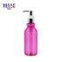 Bulk Price Pink Pet Plastic Shampoo Bottle With Pump 250ml