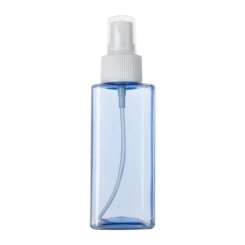 120ml Square Blue Pet Fine Mist Spray Bottle