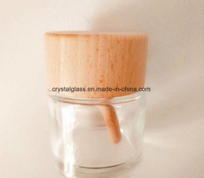 Chinese Supplier Glass Diffuser Bottle with Wood Lid