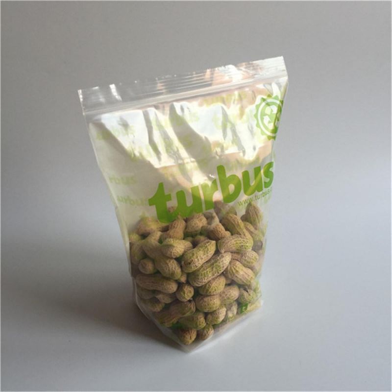 LDPE Clear Custom Printed Resealable PE Ziplock Pouch Bag