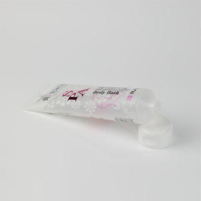 Empty 100ml Clear Plastic Tube Face Wash Cream Soft Tubes Packaging for Cosmetics Round Tubes