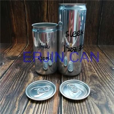 Aluminum Can Sleek Slick Fit 200ml 6.7oz 6.8oz 310ml 10.4oz 10.5oz Empty Beer Can Manufacturer