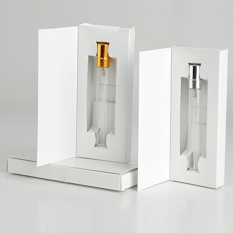 Wholesale 10ml Portable Refill Perfume Spray Glass Bottle with Paper Box Packaging