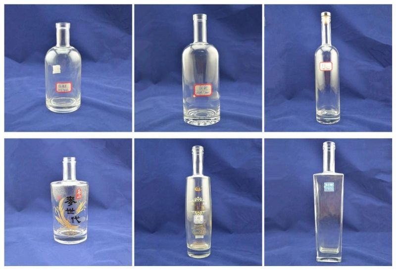 High Quality Super Flint 350ml 375ml 500ml Olive Oil Alcohol Bottles Ice Glass Bottle 750ml Glass Bottles Wholesale