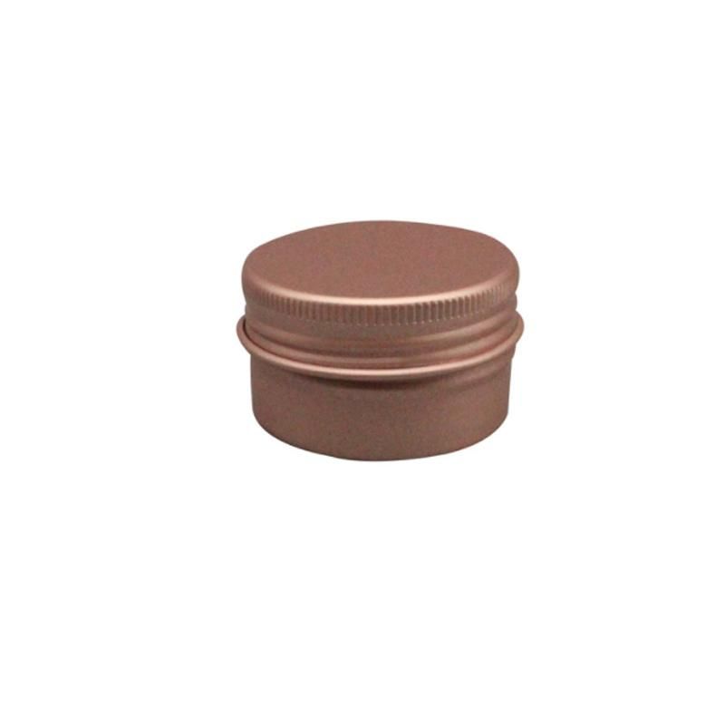 Free Sample 5ml 10ml 15g 20g 30g 50g 60g Rose Gold Tin Box Wax Soap Container Can Aluminum Jar with Screw Top