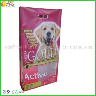 Plastic Dog Food Bag Clear Window&amp; Zipper Pet Food Packaging