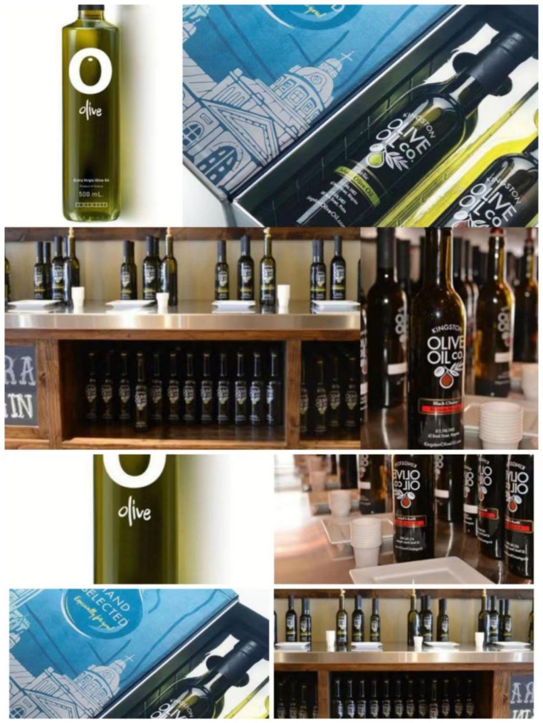 Dorica Marasca Flint Empty Glass Bottles for Olive Oil With100ml 150ml 250ml 500ml 750ml 1L