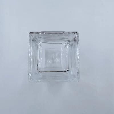 90ml Glass Perfume Bottle Square Shape Sprayer Cosmetic Packaging Jdc016