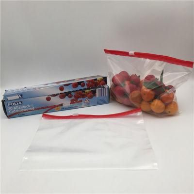 Wholesale BPA Free PE Food Grade Slider Zipper Palstic Bag