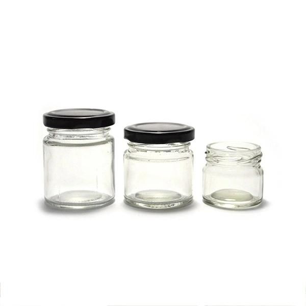 75ml Small Round Empty Storage Jar Jam Honey Food Glass Container