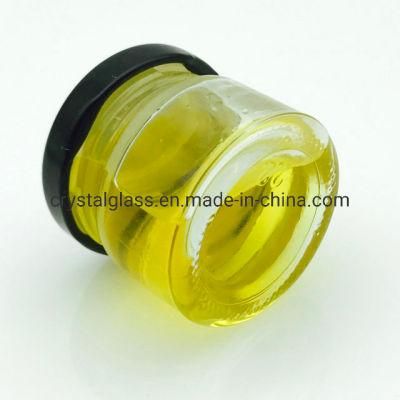 25ml 35ml 50ml Wide Mouth Mini Glass Honey Jar with Metal God Lid