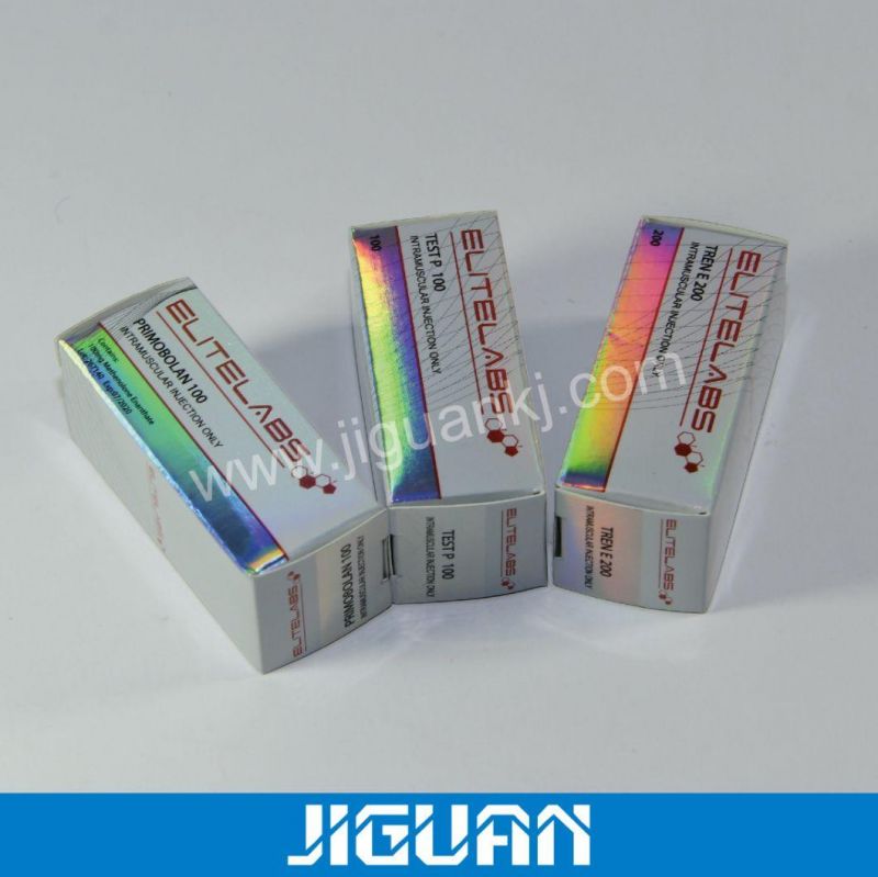 High Quality Holographic Steroid 10ml Vial Paper Box