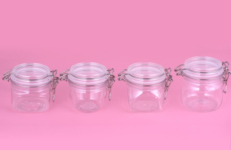 180g 200g 280g Empty Clear Transparent Plastic Jar for Food and Cosmetic Mask