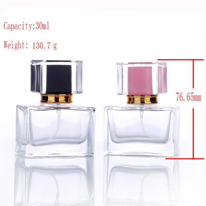 30ml Square Shape Glass Perfume Bottle