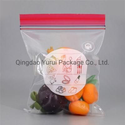 Freezer Biodegradable Zipper Storage Resealable Bag Recyclable Packaging for Vegetables Fruits Meat