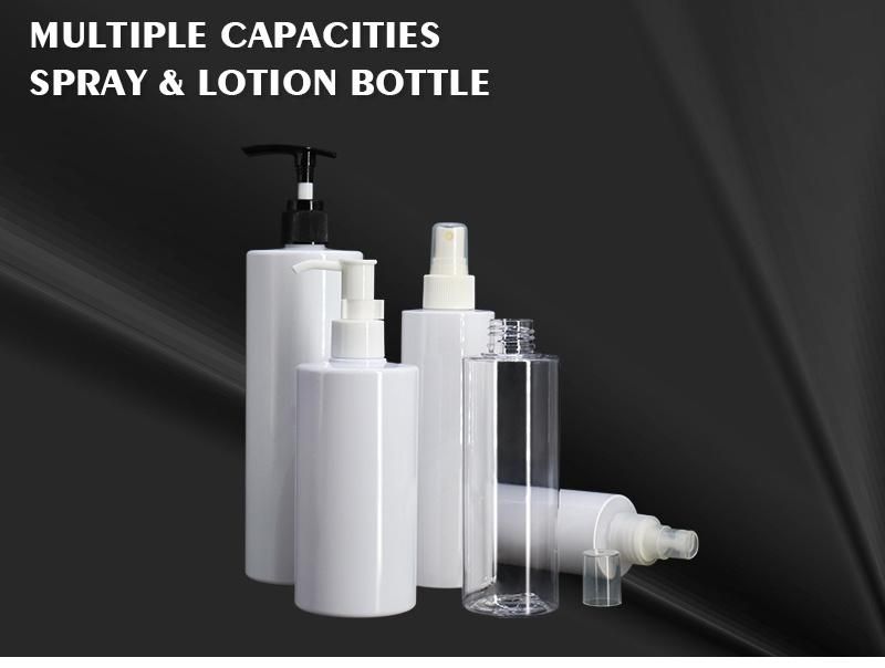 Hot Selling 150ml 180ml 200ml 250ml 300ml 500ml Cosmetic Lotion Pet Spray Bottle