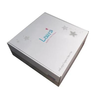 White Custom Logo E-Flute Corrugated Clothing Packaging Carton Box