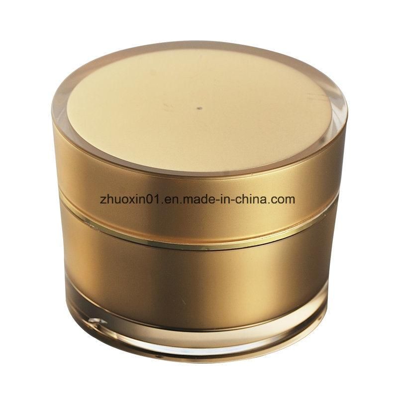 Plastic Cosmetic Packaging Cream Jar with Double Wall