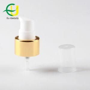 24/410 Aluminum Shiny Gold Face and Body Cream Pump with PP Cap