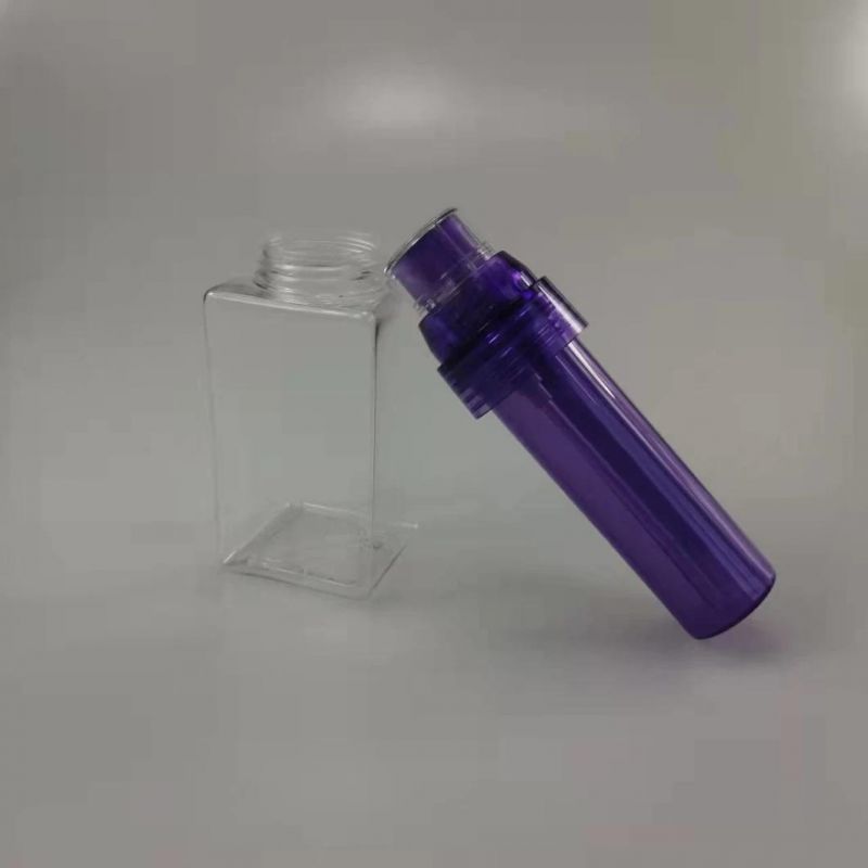 Custom Square Double Tube Bottle Mixed Emulsion Double Pump Core Pressing Essence Bottle