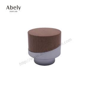 High-Class New Design for Perfume Brown Color Wooden and ABS Cap