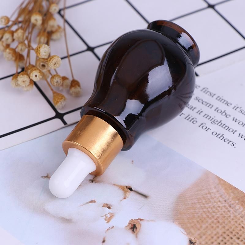 1PCS Glass Refillable Container 10/20/30ml Amber Glass Dropper Bottle Essential Oil Perfume Bottles Empty