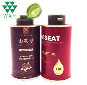 Food Grade Edible Cooking Oil Packaging Tin Can with OEM Printing