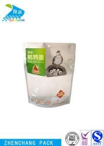 Printed Aluminum Foil QS Stand up Plastic Pouch Packaging Zip Lock Bag for Egg Food